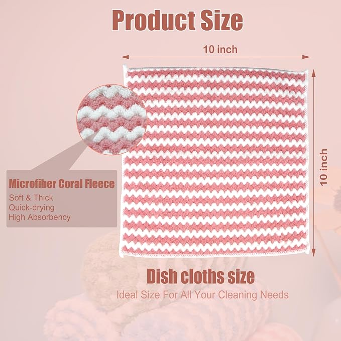 Microfiber Cleaning Cloth, Super Absorbent 12 Pack Dish Towels - Image 6