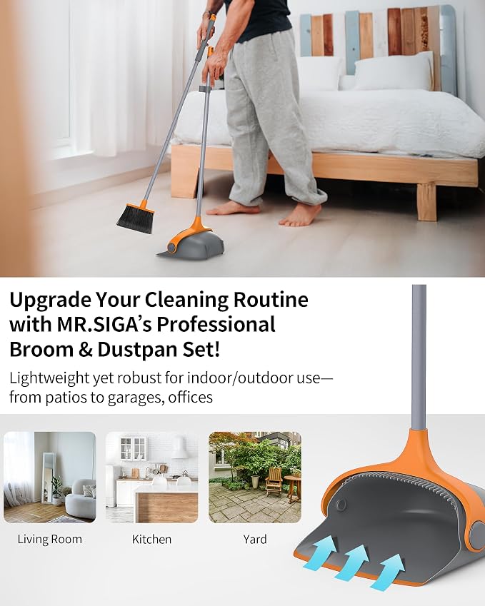 MR.SIGA Broom and Dustpan Set - Image 5