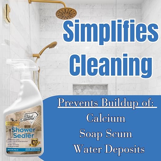 Black Diamond Stoneworks Shower Glass Cleaner Spray & Natural Stone Shower - Image 6