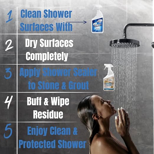 Natural Stone and Grout Penetrating Shower Sealer. Marble, Granite Travertine - Image 7