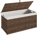 HOOBRO Storage Basket with Lid, 52.8 Gallon Wicker Basket, Handwoven Blanket by HOOBRO