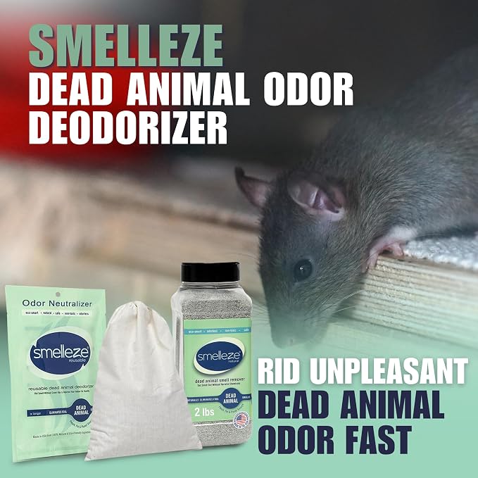 SMELLEZE Ultimate Odor Removal Bundle – 2 lb. Granules + 1 Reusable Pouch | - Image 2
