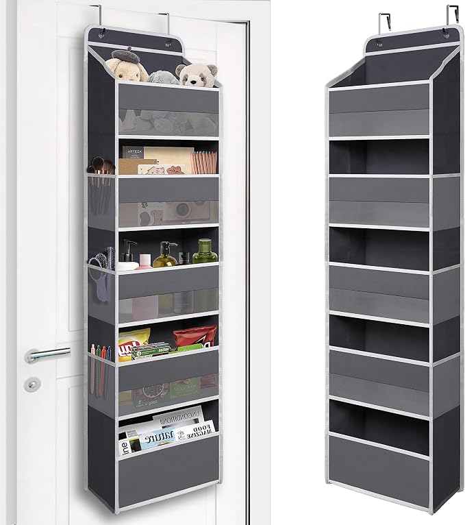 Over Door Organizer with 5 Large Pockets, Heavy Duty Hanging Organizer Storage by TYMENSH