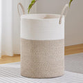 VIPOSCO Large Laundry Hamper, Tall Woven Rope Storage Basket by VIPOSCO