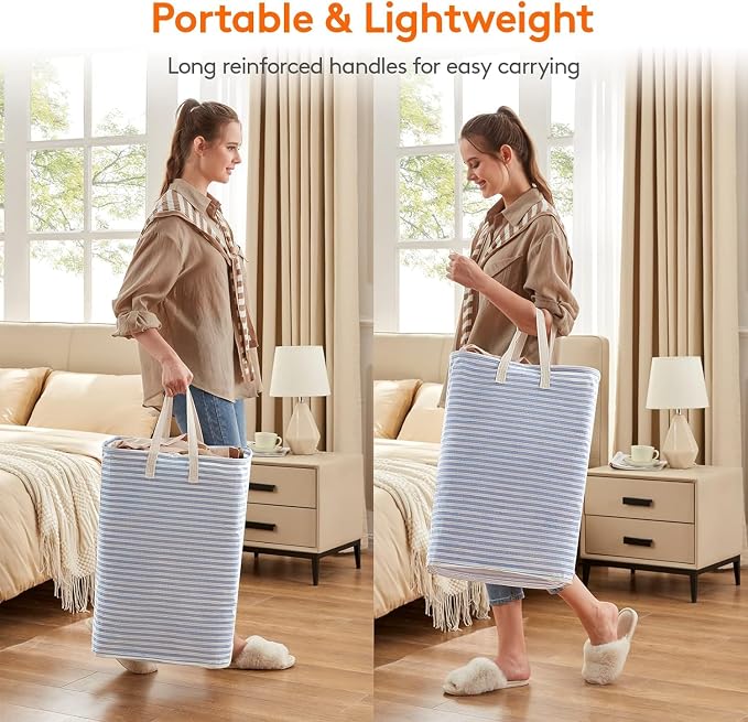 Lifewit 3 Pack Laundry Hamper Large Collapsible Laundry Baskets, Freestanding - Image 3