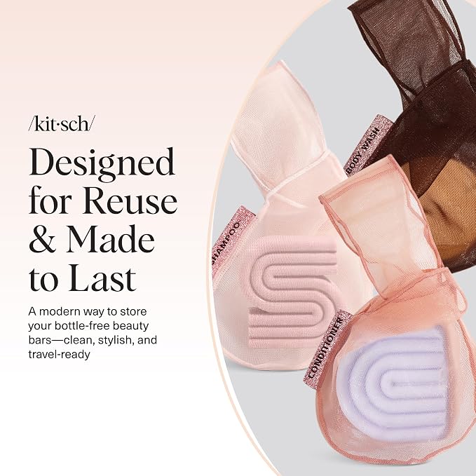 Kitsch Bar Soap Saver Bag – Patented Mesh Bag Soap Holder - Image 8