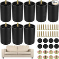 TURSTIN 8 Pack 3 Inch Plastic Furniture Legs by TURSTIN