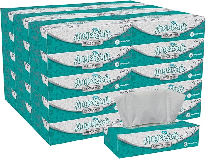 Georgia-Pacific Angel Soft Professional Series 2-Ply Facial Tissue, 100 Sheets by Georgia-Pacific