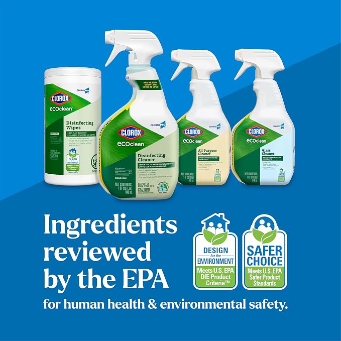 Clorox CloroxPro EcoClean Disinfecting Cleaner Refill, 128 Fluid Ounces - Image 9