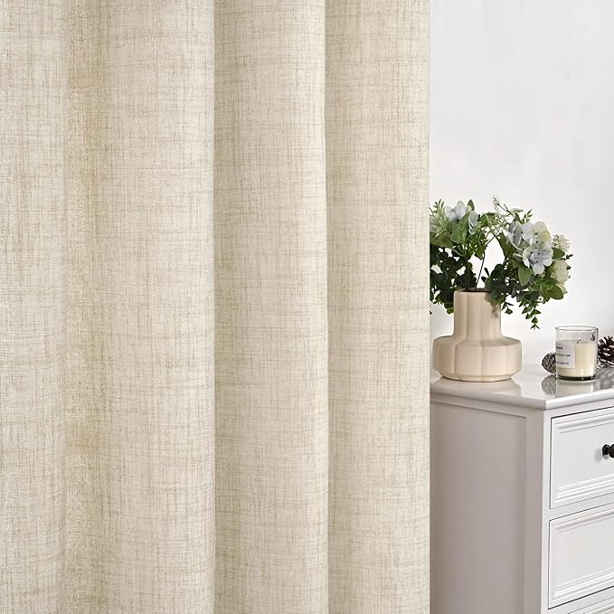 YoungsTex Linen Curtains 45 Inch Length - Image 8