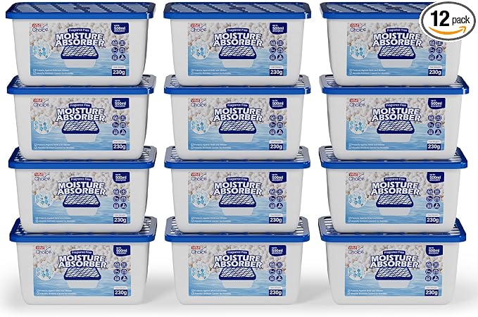 W&E Choice Moisture Absorbers, Portable Humidity Absorber Boxes by WEChoice