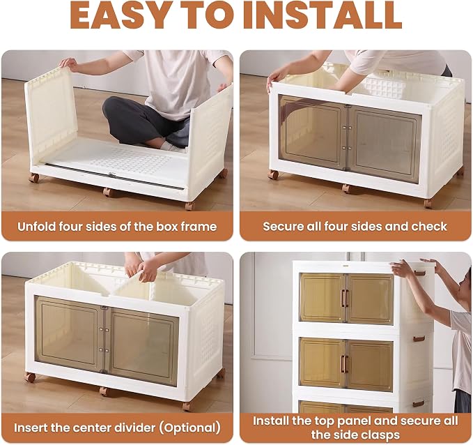 568QT/141Gal 3 Layer Stackable Storage Bins - Image 6