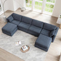 CHITA Oversized Modular Sectional Fabric Sofa Set, FSC Certified Extra Large U by CHITALIVING