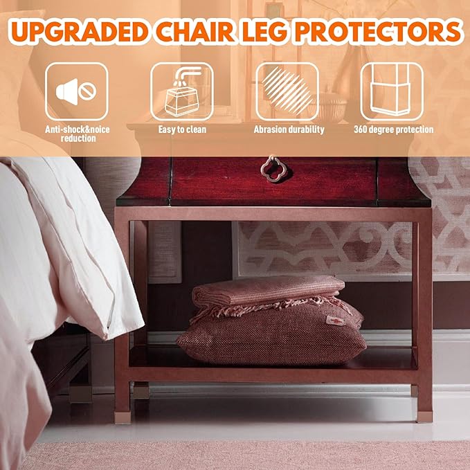 Rectangle Chair Leg Protectors for Hardwood Floors - Image 6
