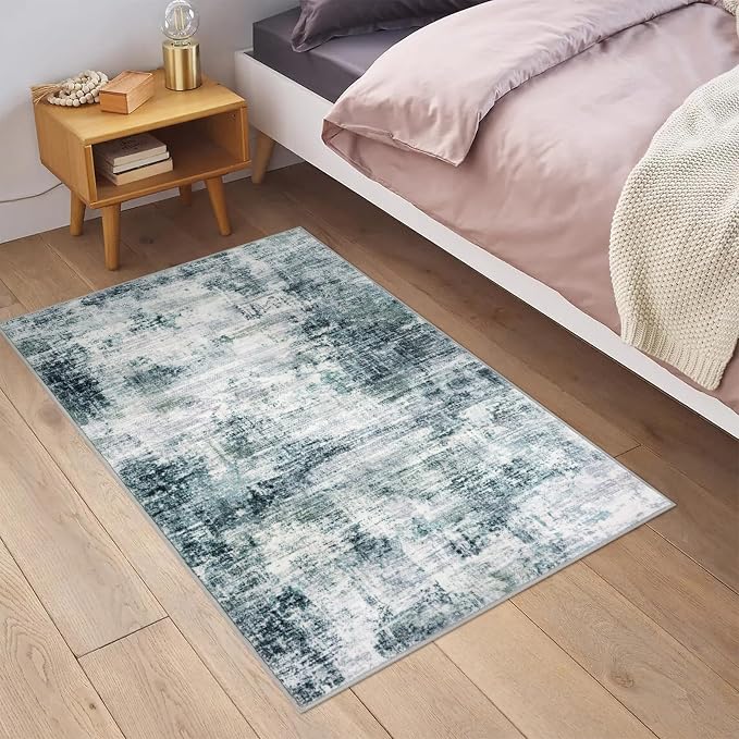 IOHOUZE Small Abstract Area Rug 2x3 Ft Entryway Rugs Washable Door Mat Indoor - Image 2