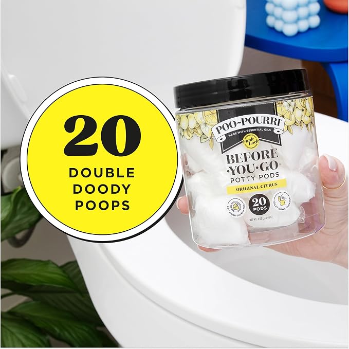 Poo-Pourri Before-You-Go 2-in-1 Toilet Potty Pods, Original Citrus, 20 Ct - Image 7