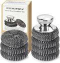7PCS Steel Wool Scrubber Pads, Stainless Steel Scrubber Set by Unknown