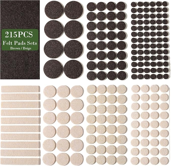Fursafe&Q Felt Furniture Pads, Furniture Felt Pads by FursafeQ