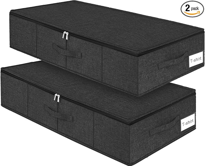punemi Under Bed Storage Container, 2 Pack Underbed Storage Bags by Punemi