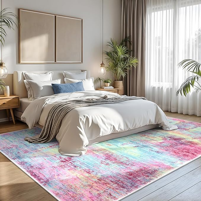 IOHOUZE Abstract Area Rugs 8x10 Ft Washable Large Rugs - Image 8