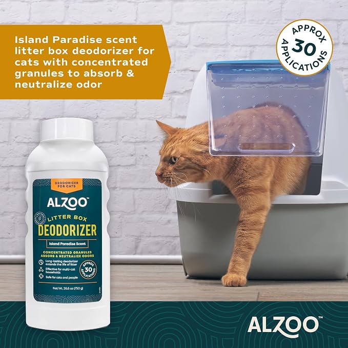 ALZOO Cat Litter Deodorizer, Concentrated Granules Absorb & Help Neutralize - Image 4