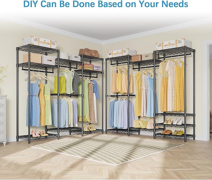 VIPEK V5 Medium Portable Closet Wardrobe Heavy Duty Clothes Rack, Freestanding - Image 2
