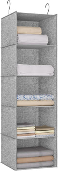 5-Shelf Hanging Storage Closet Organizer, Linen Rv Storage and Organization by DonYeco