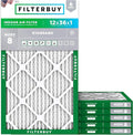 Filterbuy 12x36x1 Air Filter MERV 8 Dust Defense Replacement, Electrostatic by Filterbuy