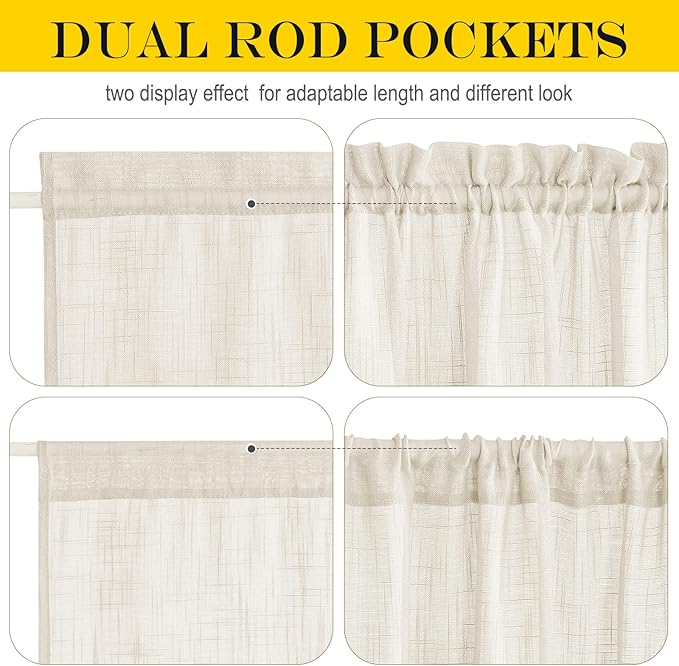 NICETOWN 80 Inches Length Door Curtains - Image 5