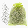 100 Pack Metal Clothes Pegs, Stainless Steel Utility Clips by BONYCUST