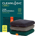 Cleanlogic Sport Exfoliating Body Scrubber, Large Exfoliator Tool by Cleanlogic