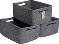 Large Storage Baskets for Shelves, Closet Organizers Bins for Clothes Blanket by MiniArkStorageBasketsHome