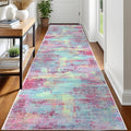 IOHOUZE Abstract Runner Rug 3x12 Ft Washable Runners by iOhouze