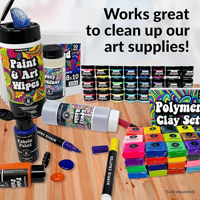 Paint and Art Wipes, Heavy-Duty Cleaner - Image 7
