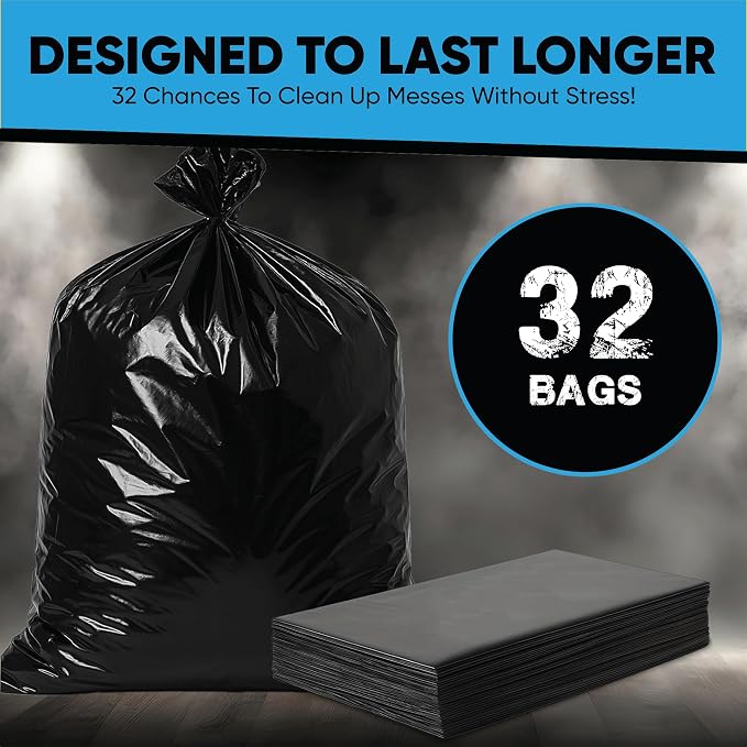 Contractor Garbage Bags 55 Gallon, Extra Large Trash Liners Construction - Image 3