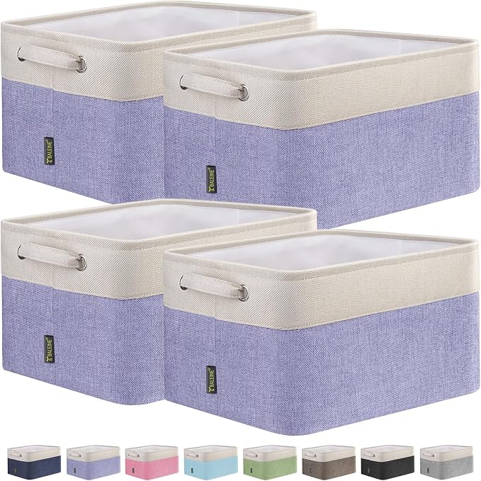 BALEINE 4 Pack Fabric Storage Bins by BALEINE