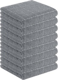 Homaxy 100% Cotton Terry Kitchen Towels, Checkered Designed, Soft and Super by Homaxy