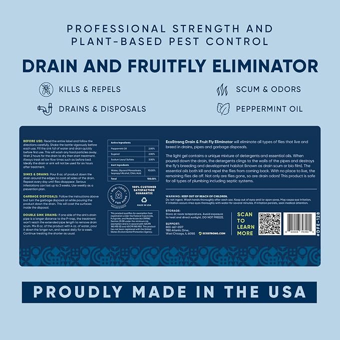 Fruit Fly Drain Treatment | Drain Fly Eliminator | All-Natural, Eliminates Gnats - Image 9