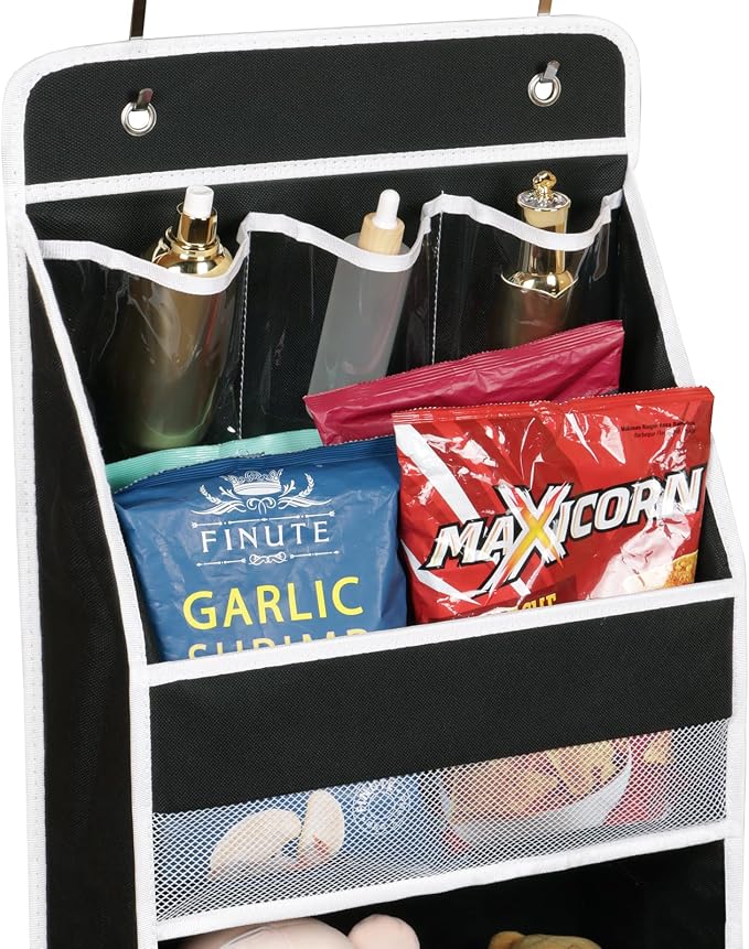 Univivi 5-Shelf Fabric Door Storage Over Door Hanging Organizer - Image 4