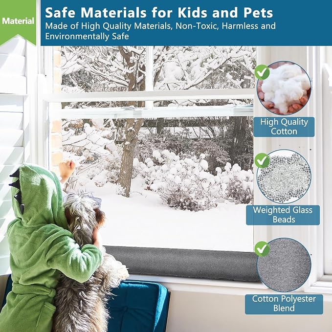 Triangular Under Door Draft Stopper 36 inch Heavy Duty Door Draft Blocker - Image 3