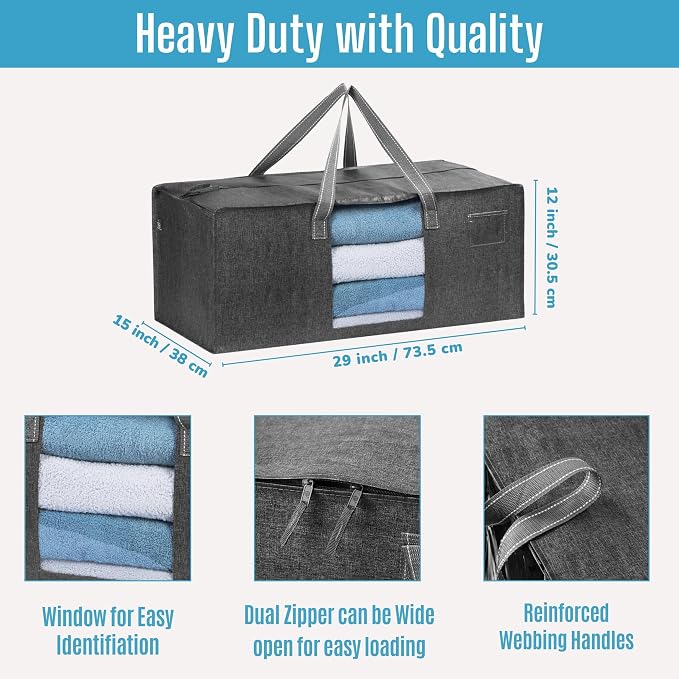 VENO 2 Pack Moving Bags Extra Large Storage Bags - Image 3