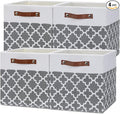 Temary 12x12x12 Fabric Storage Bins 4 Pack by TEMARY