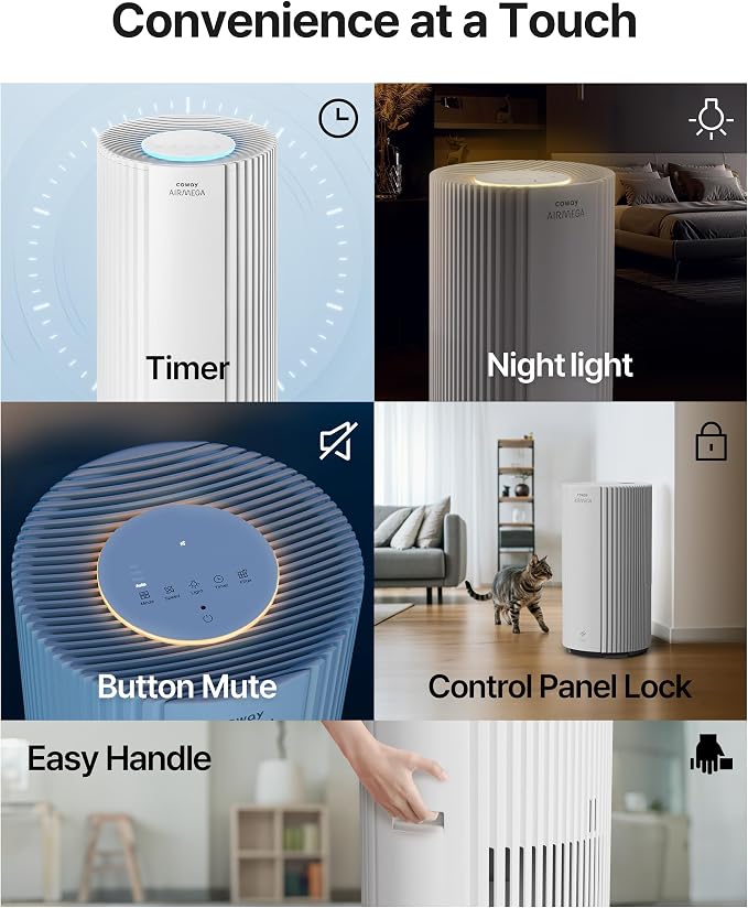 COWAY Air Purifiers for Large Room Whole Home Up to 2, True HEPA Filter for - Image 11