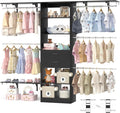 Closet System - 4.75-8FT Closet Organizer System by Besiost