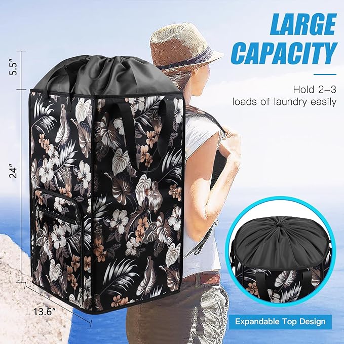 Bukere Laundry Backpack Bag for College Students Dorm Room Essentials, Extra - Image 2