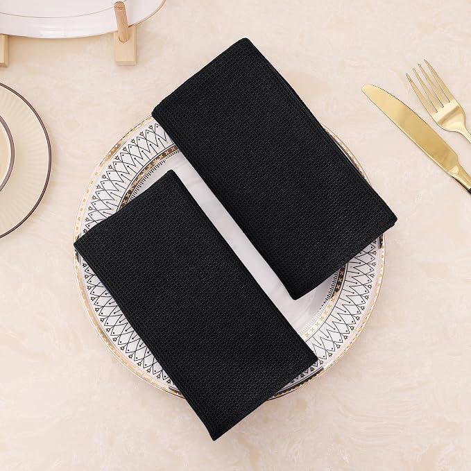 Homaxy 100% Cotton Waffle Weave Dish Cloths - Image 8