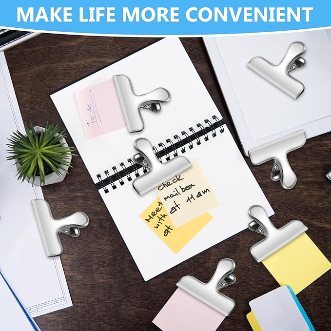 Chip Clips, 8 Pack Stainless Steel Chip Clips, Chip Clips Bag Clips Food Clips - Image 4