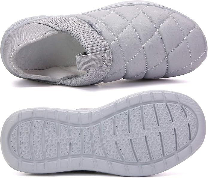 KUBUA Slippers for Men and Womens Indoor House Shoes Plush Slip on Outdoor - Image 3