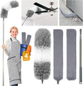 4 Pcs Dusters for Cleaning, 2 in 1 Microfiber Dusters and Retractable Gap Dust by AURUZA