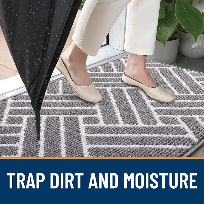 OLANLY Runner Indoor Door Mat, 59x23 Inch, Dirt Resistant and Absorbent - Image 2